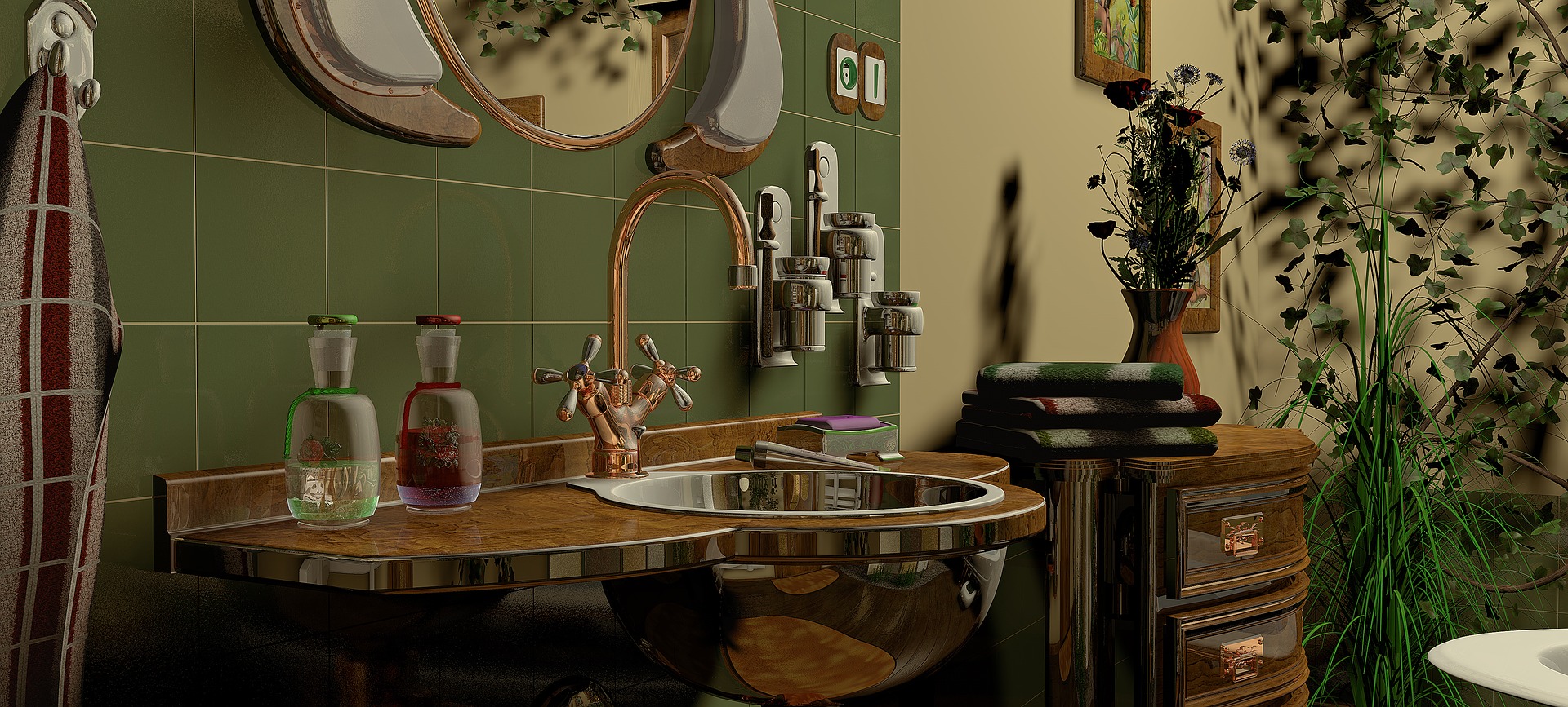 Stylish moderm antique look wash basin