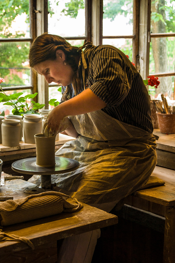 potter at work