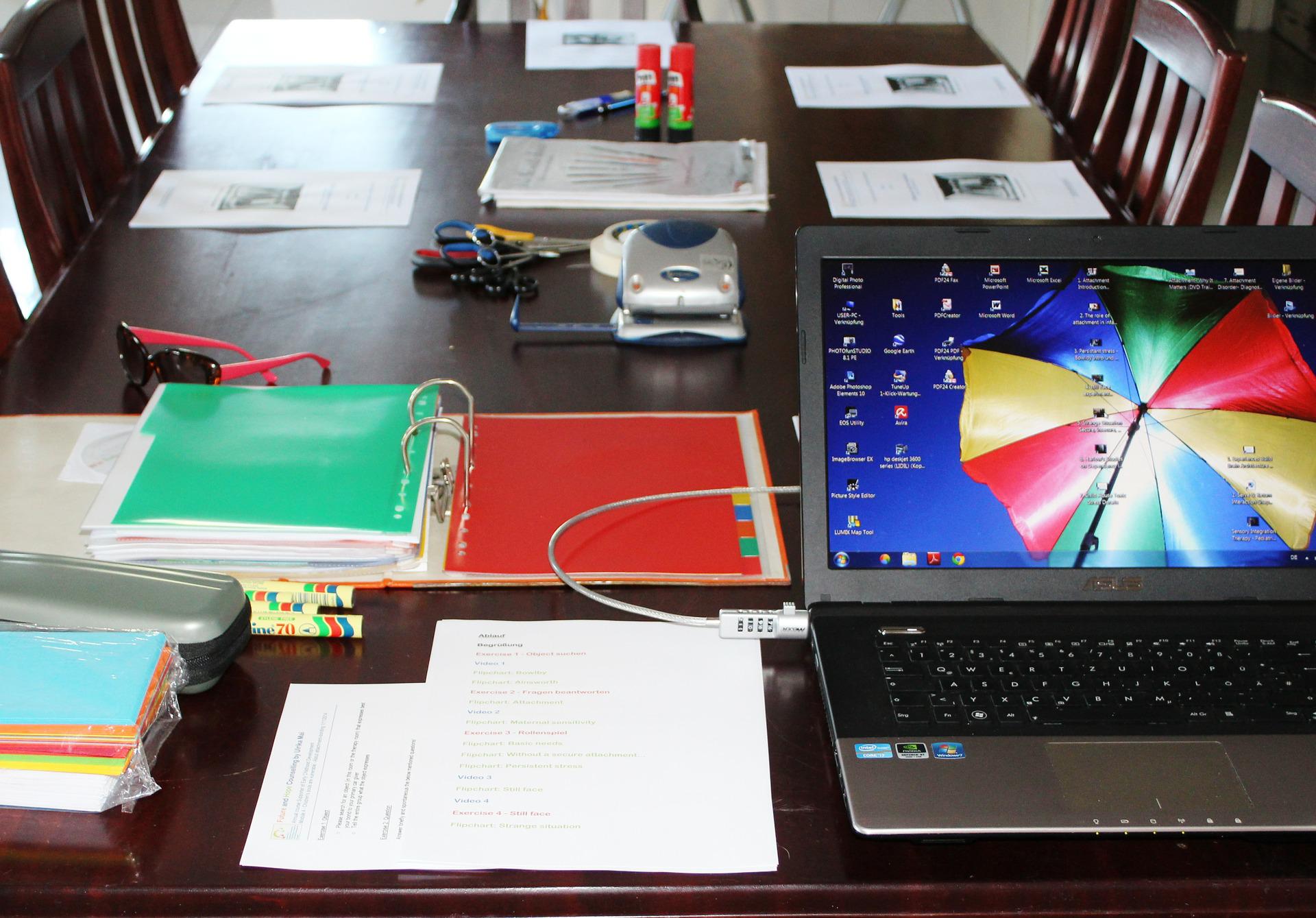 set up for seminar